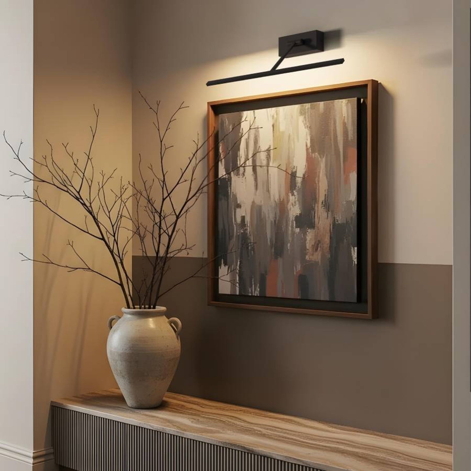 RENDL wall lamp FRESCO 45 wall black  230V LED 8W  3000K R14527 2